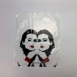 Die Cut LDPE HDPE Custom Plastic Shopping Bag 14colors Printing