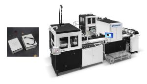Wholesale Auto Paper Box Forming Machine Corners Taping , Feeding , Edge Covering from china suppliers