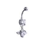New Heart Shape Fashion Piercing Belly Ring Stainless Steel Piercing Jewelry