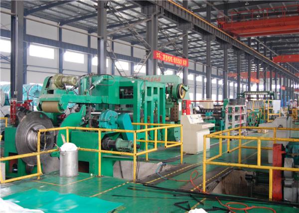 Medium Gauge Steel Slitting Line ±0.3mm Ф260mm Blade Shaft Straight Edged