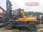 TCM Used 10 Ton Forklift Truck FD100 1220 Mm Fork Length Hydraulic System