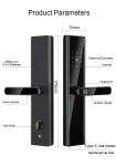 Intelligent Tuya Bluetooth Bedroom Door Lock Fingerprint Smart Door Lock