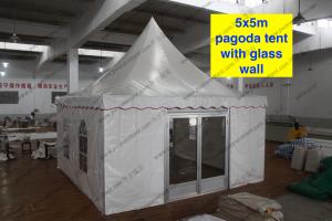 Wholesale 5 x 5m pagoda Party Tent Outside With PVC Window /Glass Sidwalls from china suppliers