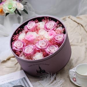 Wholesale Long lasting preserved flowers in surprise magic flower box for lover rose big preserved rose in poke ball from china suppliers