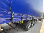 8.5t Grade Tri Axle Drop Side Curtain Van Trailer For Heavy And Large Cargo