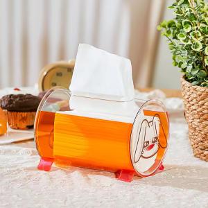 Wholesale Modern Cute Animal Shape Acrylic Box Acrylic Tissue Holder Customized Size from china suppliers