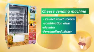 Wholesale 22 Inch Screen Cheese Vending Machine For Advertising Support Contactless Payment from china suppliers