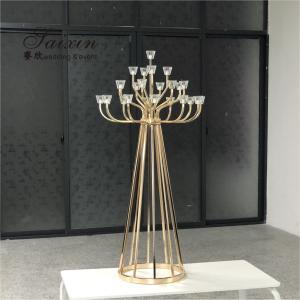 Wholesale 25 Arms Gold Metal Candelabra Candle Holder Holder Stand from china suppliers