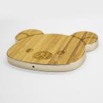 Cherry / Walnut / Bamboo Qi Wood Grain Wireless Charger CE / RoHS Certificated