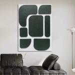 Thick Texture 3d Wall Art Luxury Relief Wall Hanging Painting Geometryczny