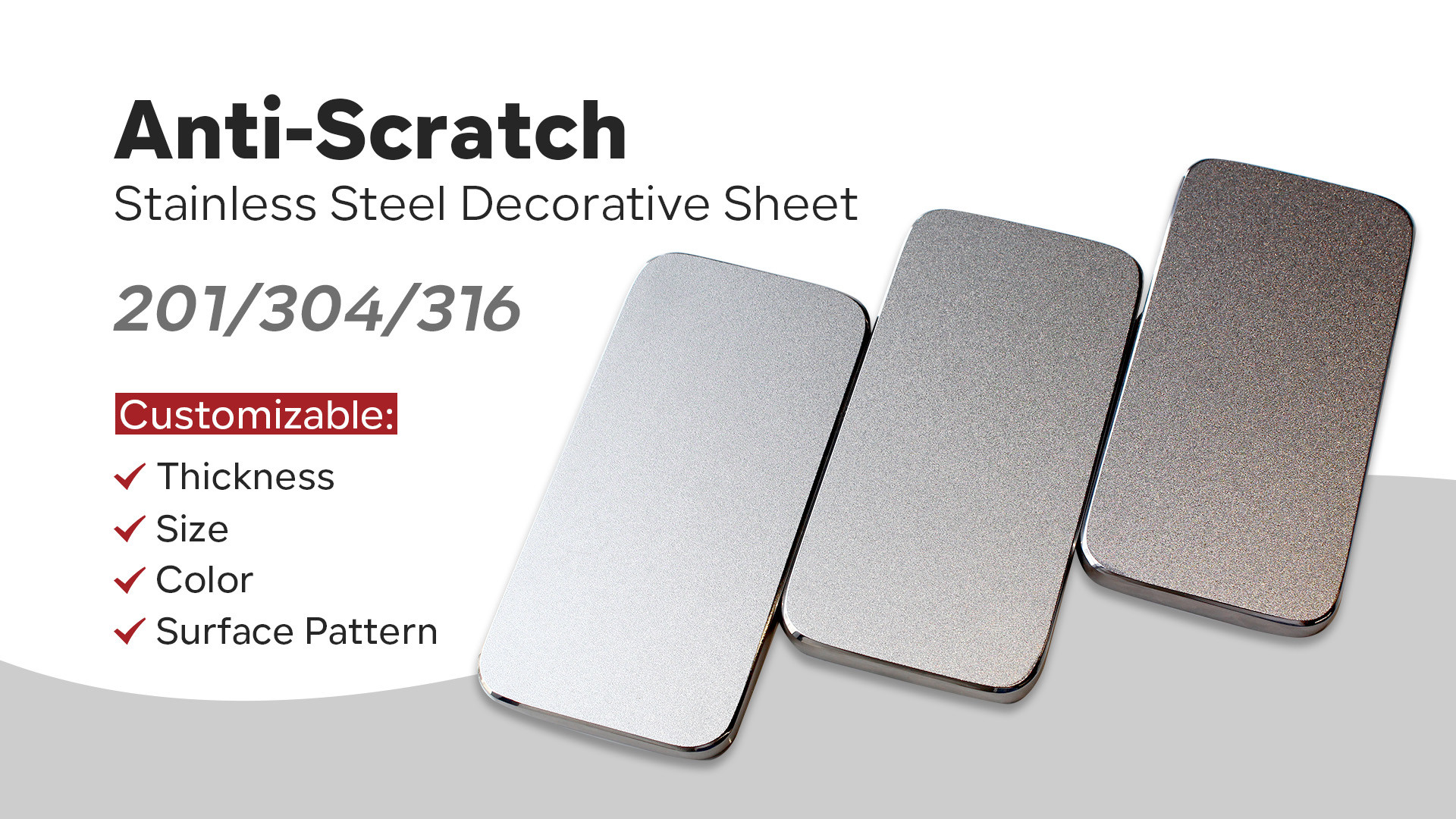 304 316 2B BA Bead Blasted Stainless Steel Surface Finish Scratch Resistant Stainless Steel Kitchen Sink