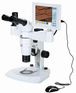 Wholesale 8.4 Inch LCD Digital Zoom Stereo Microscope , Stereo Inspection Microscope 32X - 320X from china suppliers