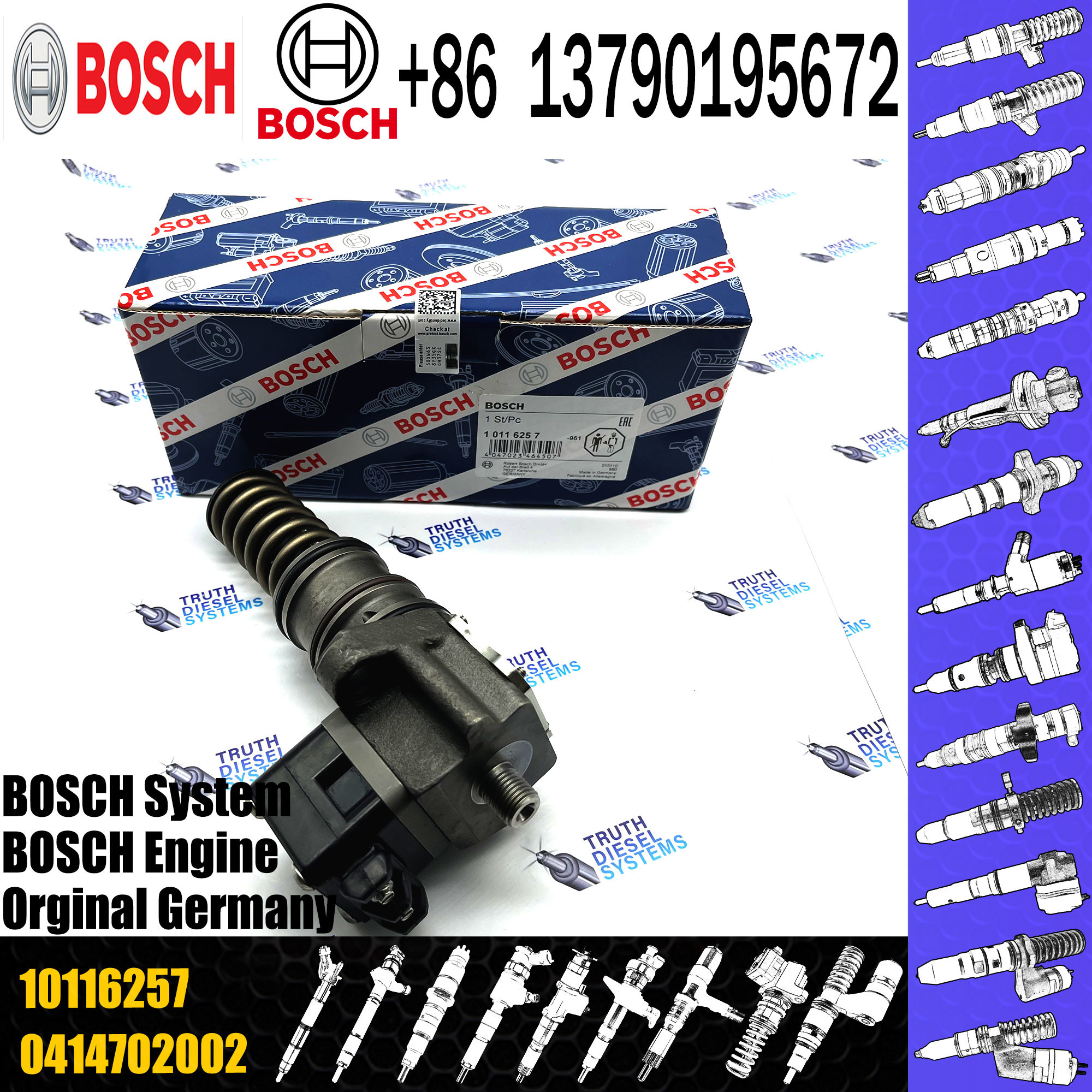 High Quality Diesel Fuel Unit Pump 0414755018 0414755118 Applicable Host 10116257