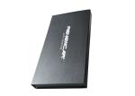 Black Textured Book Shaped Magnetic Paper Box Perfume Glass Bottle Packaging