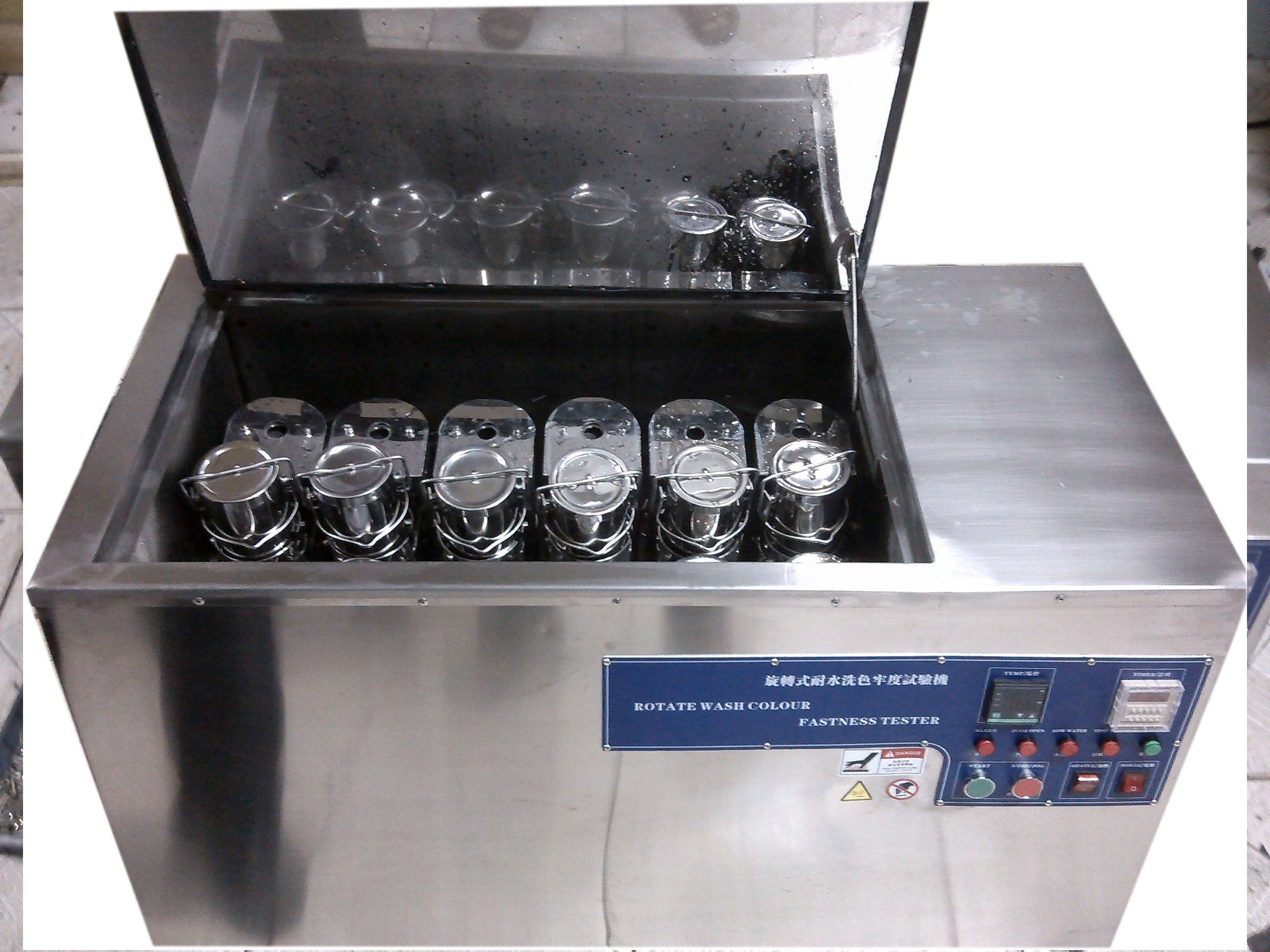 Textile Testing Equipment Stainless Steel AATCC 61 Launderometer For Textile