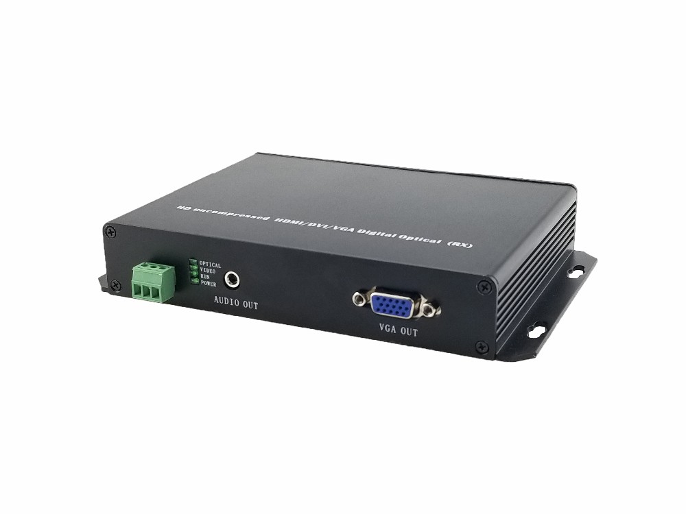 Ho-link video to fiber converter,4 Chs VGA+4 Chs Forward Audio+4 Chs RS232