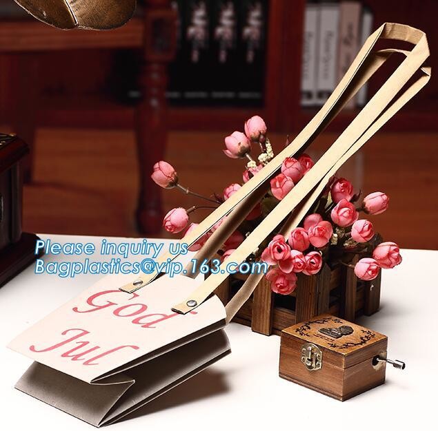 Wholesale Durable Colorful Custom Printed Cake Packaging Gift Paper Bag With Flower, Tote Carrier Gift Bags bagease pac