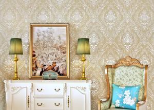 Wholesale Leaf Flowers Pattern Home Wallpaper For House Walls / Pretty Vintage Wallpapers from china suppliers