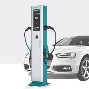 Wholesale OCPP 2.0J AC EV Charger 4.2m Cable Floor Stand 43KW APP Control from china suppliers