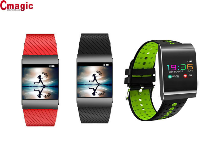 Cmagic Smart Bracelet Bluetooth Smart Band Red Color Heart Rate Real Time Monitor