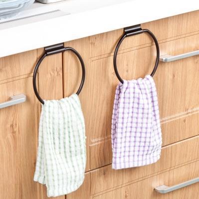 Stainless steel Bathroom Ring Wall-Mounted towel Ring Kitchen Towel Rack