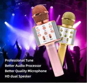 Wholesale Bluetooth 4.0 Sound Recording Microphone 1800mAh Handheld Live Streaming Player Mic from china suppliers