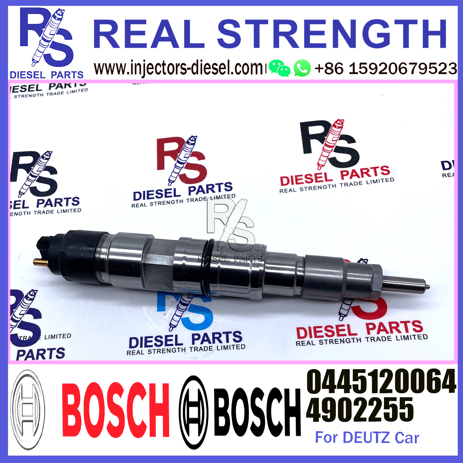 Original Common Rail Fuel Injector 0445110291 0445110386 0445120064 0445110541 For Faw CA4DC DEUTZ