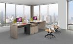 Melamine Office Furniture Partition System , Wooden Workstation Desk Waterproof