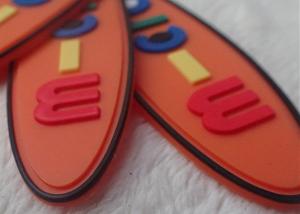 Wholesale Non - Toxic Oval Creative Rubber Logo Patches For Garments / Children Bags from china suppliers