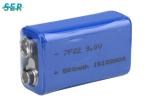 Long Life 9V Lithium Battery 600mAh High Energy Density Durable For Door Control