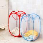 Dirty Clothes Light Nylon Mesh Pop Up Laundry Hamper Household