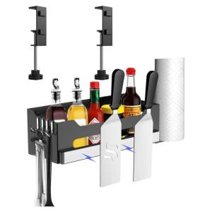 Wholesale Outdoor Barbecue Grill Utensils Organizer Caddy Box for 28&quot; 36&quot; Blackstone Griddle BBQ Charcoal Grill Prep Cart from china suppliers