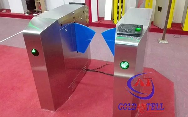 Bi Directional Turnstile Flap Barrier , finger thumb opened turnstile 110 volt