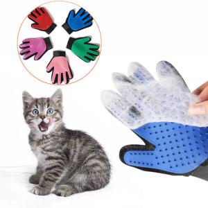 Wholesale Colourful Cat / Dog Grooming Gloves Hair Deshedding Brush For Bath Clean from china suppliers