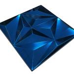 Large Rhombus Embossed Stainless Steel Sheet Sapphire Blue Color Grade 201 304