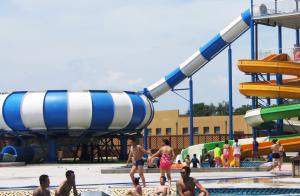 Wholesale Aqua Park Fiberglass Water Slides, 19m Height Waterpark Super Bowl For Water Park from china suppliers