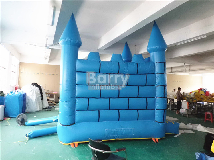 Mickey Mouse Inflatable Bouncer Blue Inflatable Jumping House With Slide