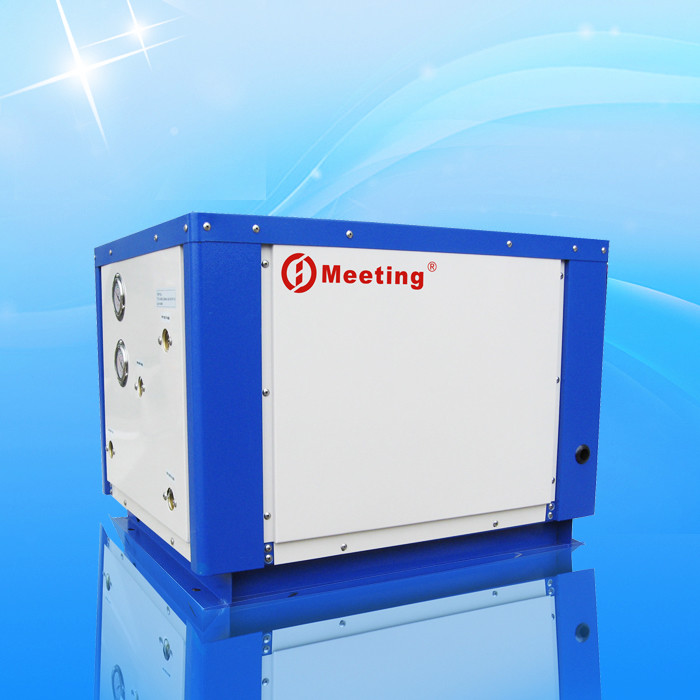 Floor heating system and efficient energy-saving heat pump