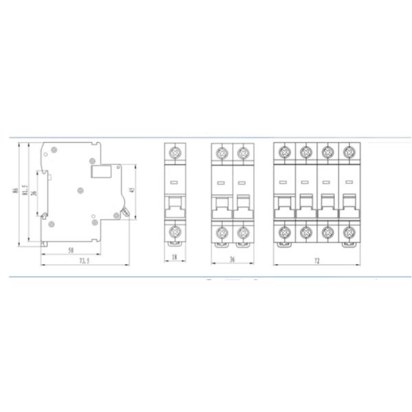 VF008 PV System Protection DC Circuit Breaker IEC/EN 60947-2 Standard