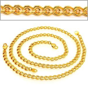 Wholesale Korean chain Men &amp; woman Trendy Jewelry Gift Wholesale 18K Real Gold Plated Necklace &amp; Bra from china suppliers