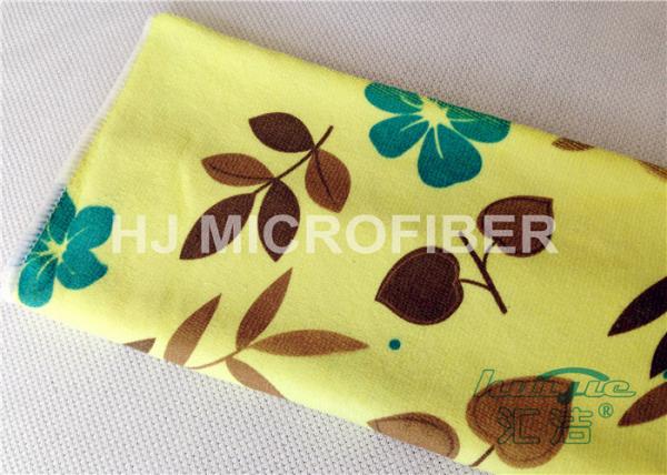 Polyester Microfiber Window Glass Clean Microfiber Cloth Printed No Hardening