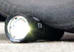 White & Yellow & Blue Light Zoom LED Flashlight for Outdoor Camp, Hunt, Fishing