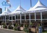 PVC White Fabric Pagoda Canopy Tent With Hot Dip Galvanized Surface Treat German