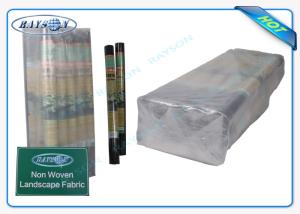 Wholesale 100% PP Raw Weed Barrier Non WovenLandscape Fabric Protect Plant / Garden / Fruit / Weed Control from china suppliers