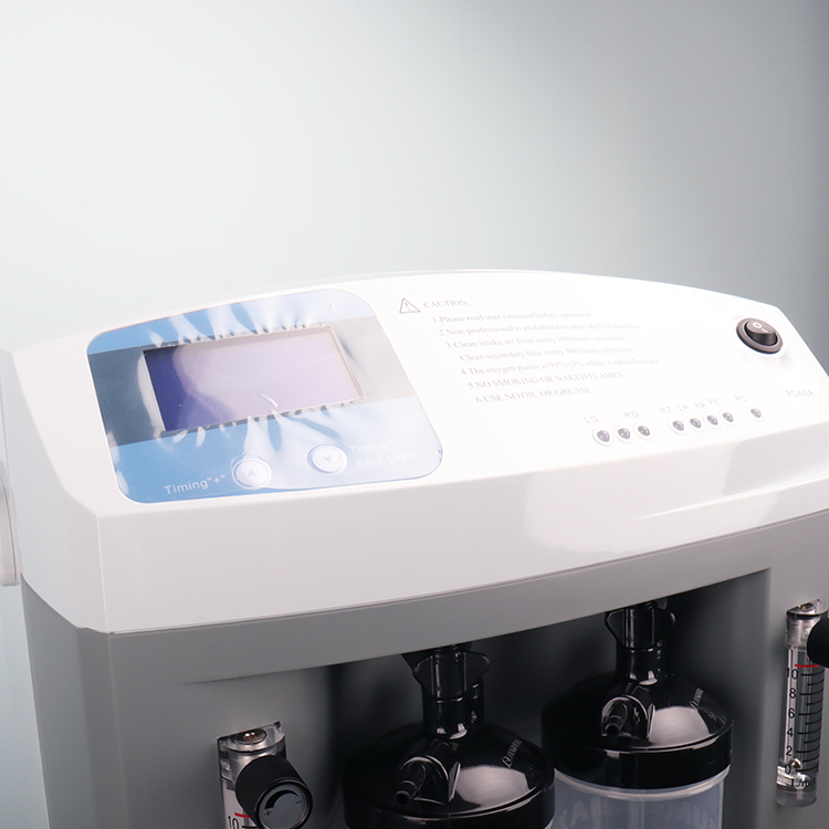 Low Noise Portable Mini 10 Lpm Dual Flow Medical Grade O2 Concentrator 10L For Sale