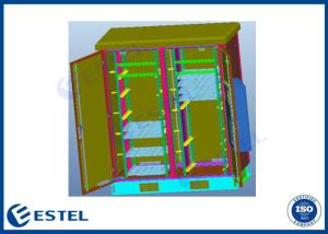 Wholesale Two Compartment 19inch IP55 Outdoor Server Cabinet from china suppliers