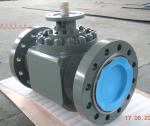 BW / Flanged End Connections Top Entry Trunnion Mounted Ball Valve One Piece
