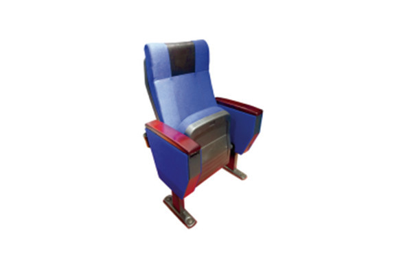 Wooden Armrest PP Plastic Back Cover Folding Auditorium Chairs