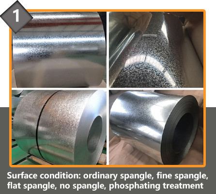 Thickness 0.12 - 4 Mm Galvanized Steel Coil Zinc Coating Hot Dip ASTM DX51D DX53D