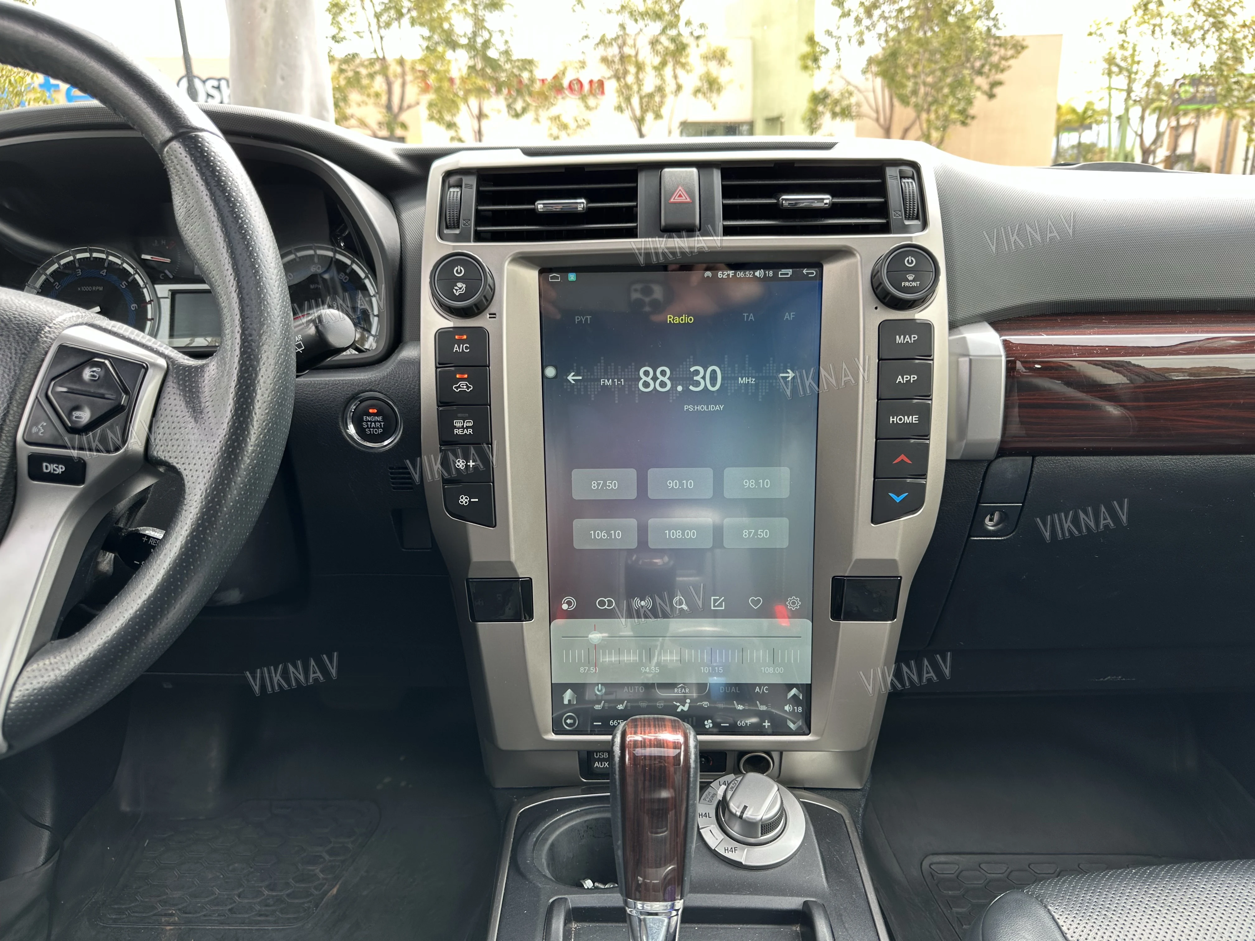 Android Toyota 4Runner Head Unit Auto Stereo 2010-2023 Multimedia Player Replacement